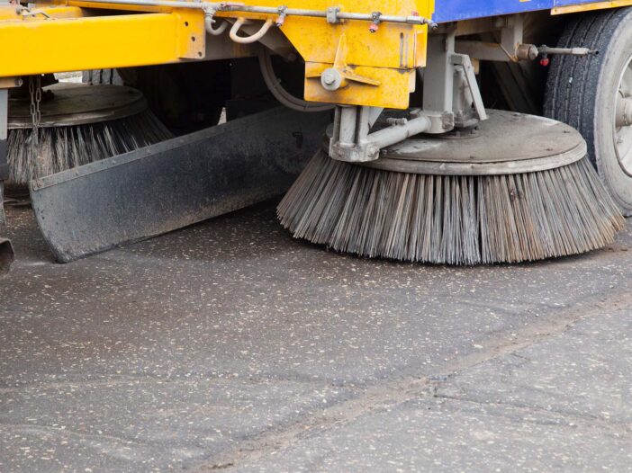 Municipal equipment for maintenance and cleaning of roads